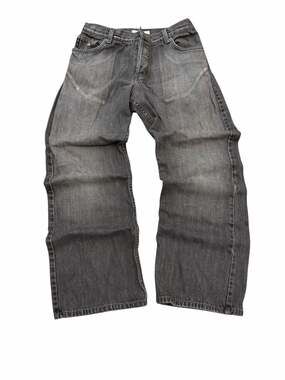 Vintage Armani Exchange J101 Bootleg Faded Black Jeans Size 34x30